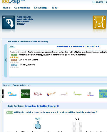 Screenshot from the startup TooStep.com